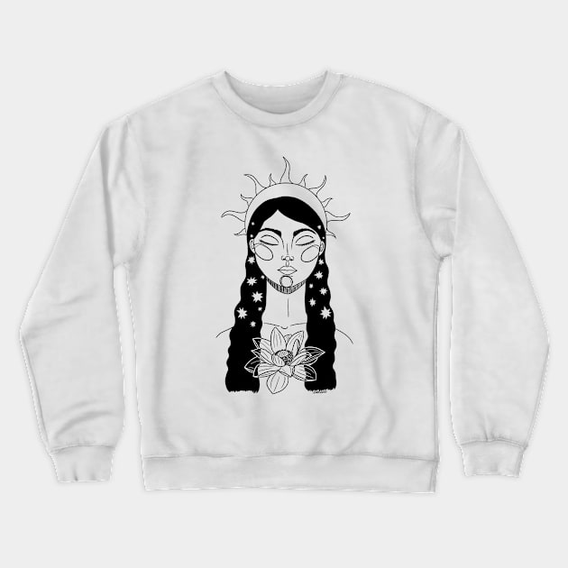 Astrological Lotus Crewneck Sweatshirt by The Immaculate Witch